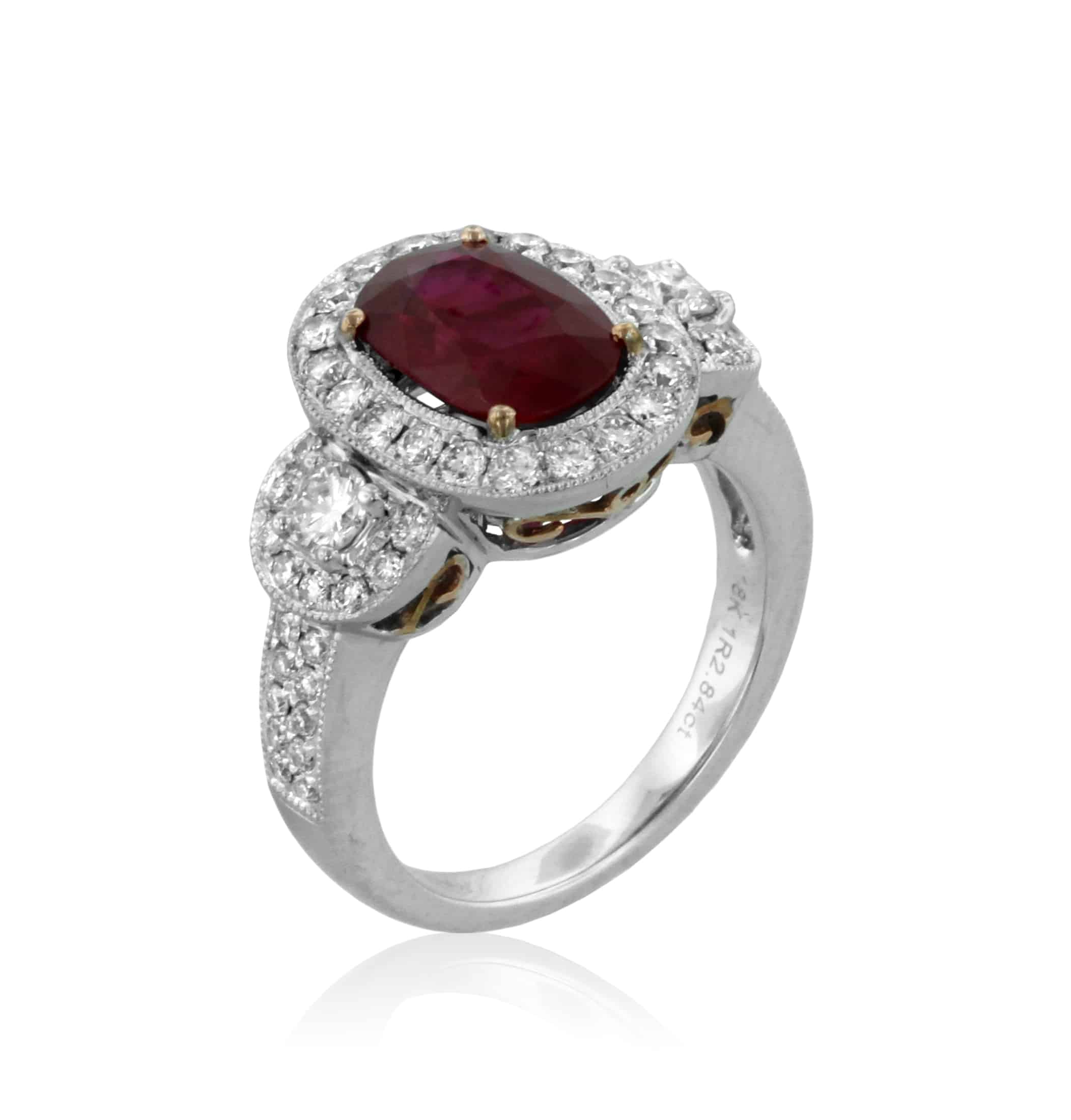 Ruby and Diamond Ring Yael Design