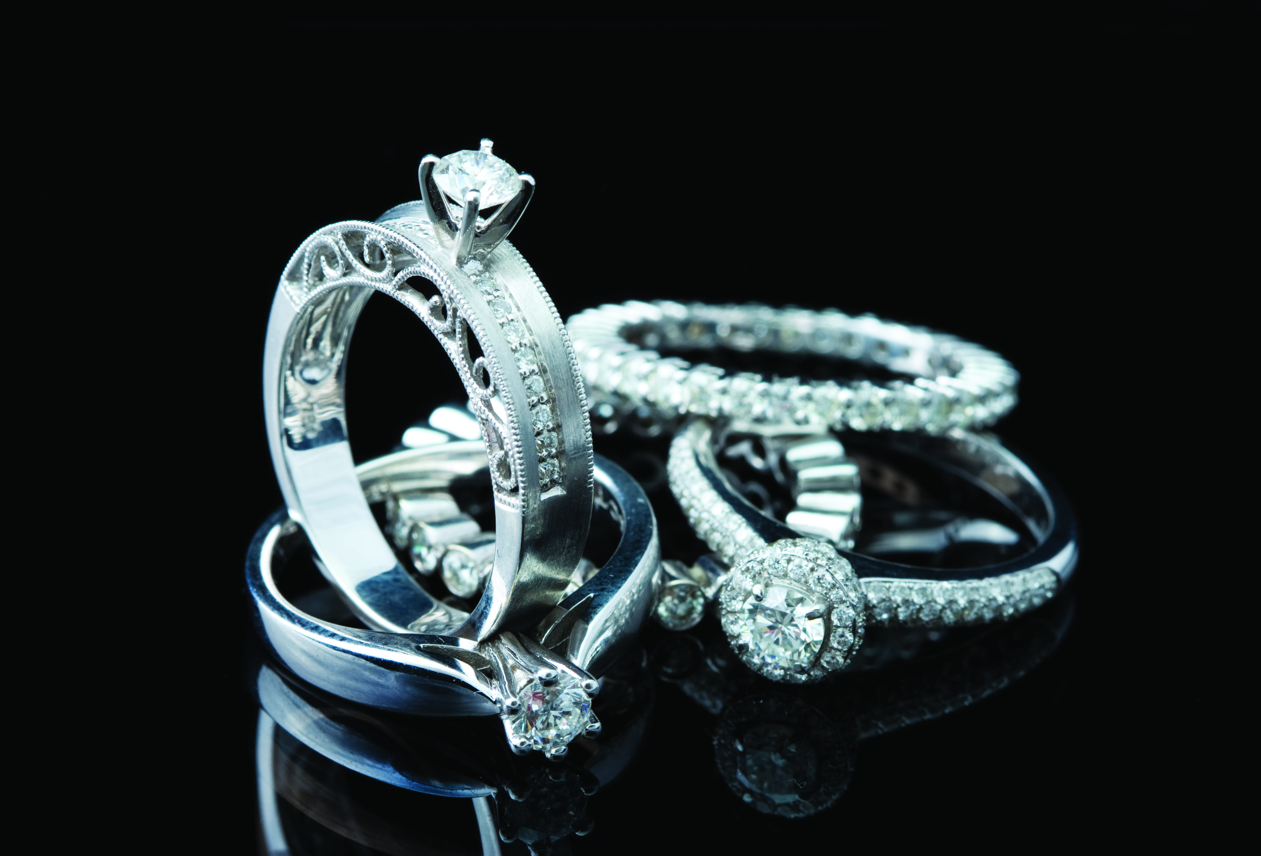 Photo Courtesy of Jewelers Mutual Insurance Company diamond rings