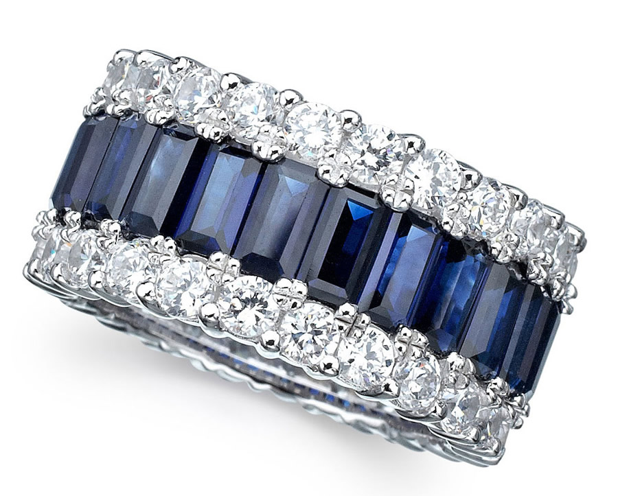Luxury-Elegant-Sumptuous-Sapphire-Jewelry-Design-of-Baguette-Cut-Cake-Ring-for-Gift-Ideas-by-CRISLU-Jewelry-Los-Angeles1