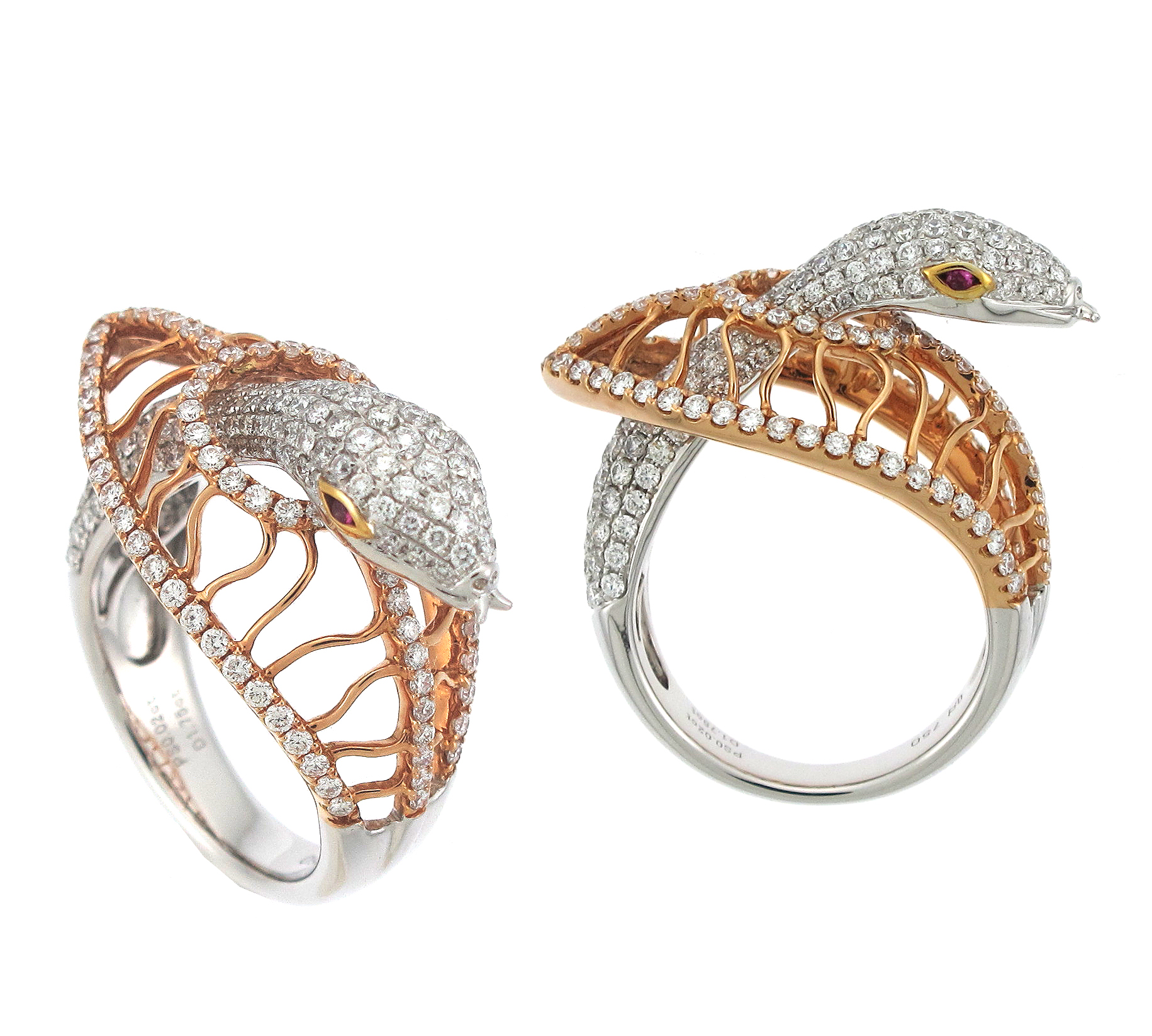 Diamond Snake Ring by Supreme Jewelry