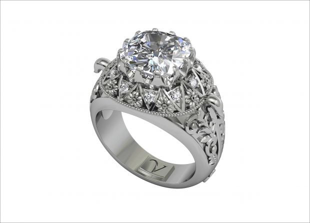 Vamp Flora Diamond Ring by The Inspired Collection