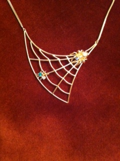 Spider Web Necklace by Von Bargens