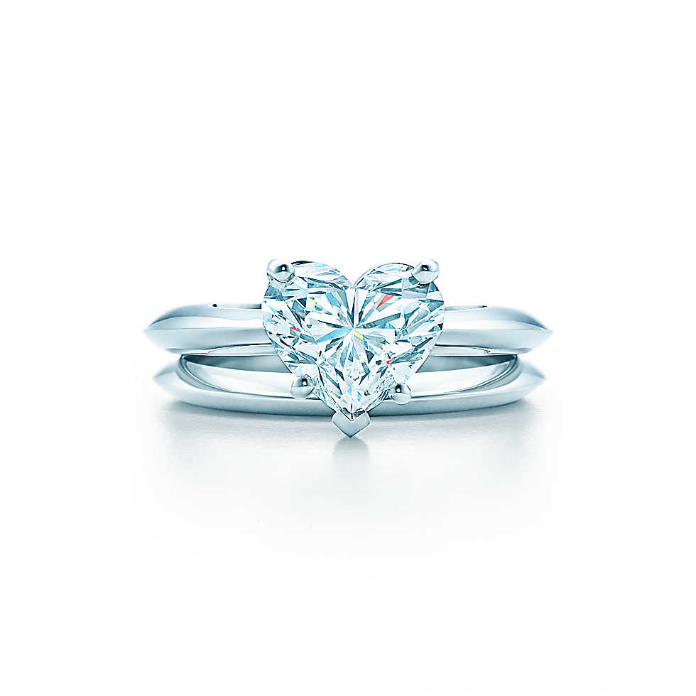 2.00 carat heart cut diamond ring from Tiffany Co.