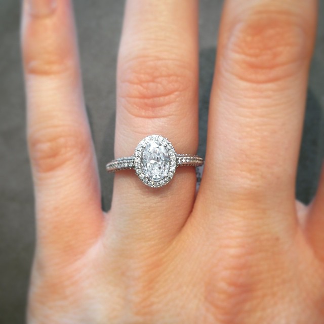 A stunning engagement ring from Hufford's Jewelry.