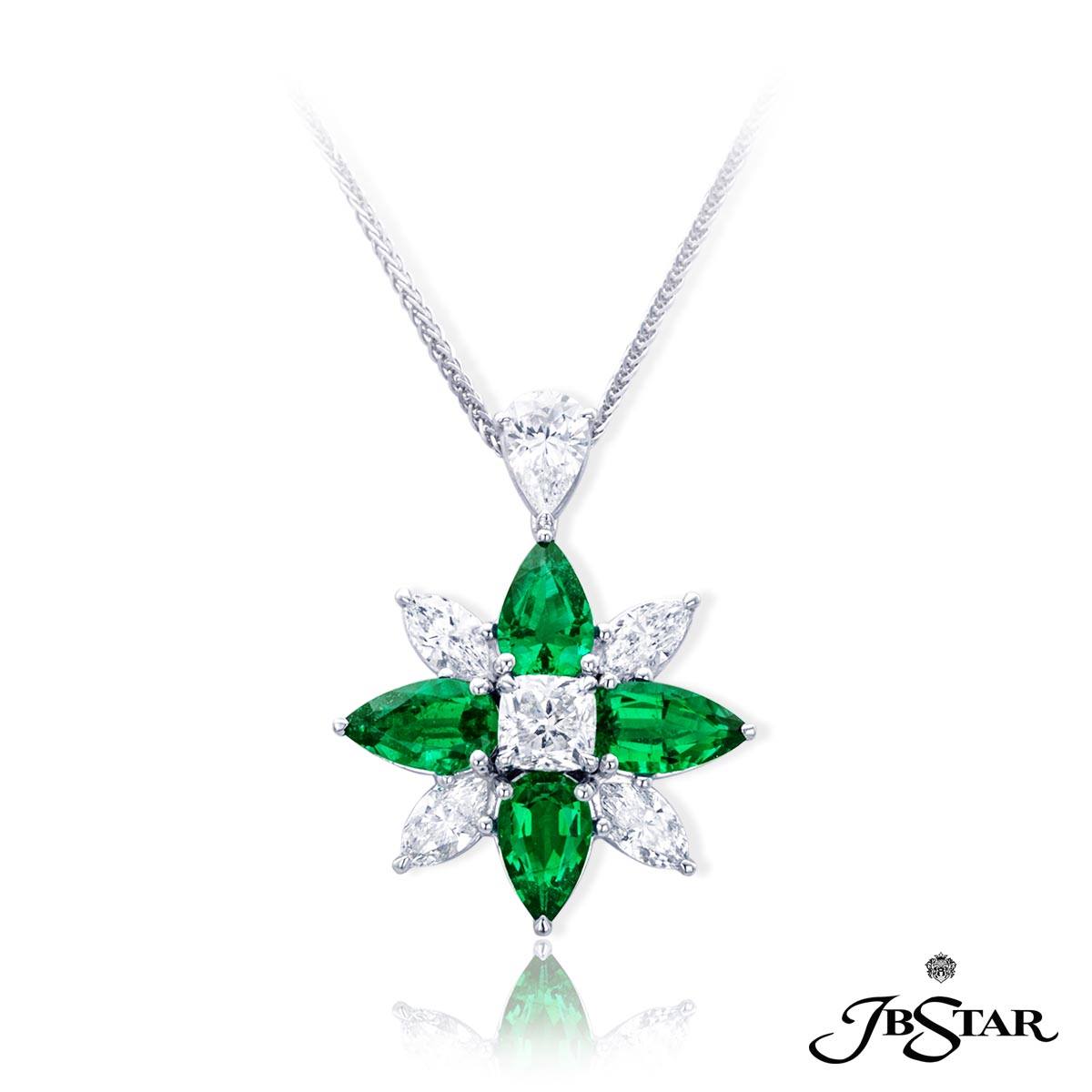 Pear Shaped emeralds and Marquite diamonds