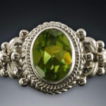 Peridot and sterling sliver ring by Michael Schofield & Co.
