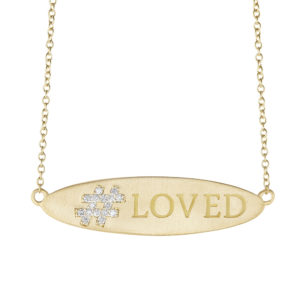 #Loved 18k yellow gold and diamond pendant by Carelle.