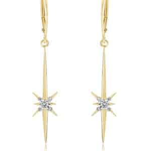 North Star drop diamond earrings by NEI Group 