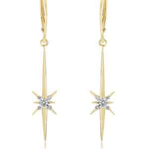 North Star drop diamond earrings by NEI Group