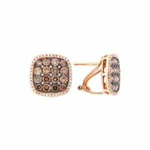Brown and white diamond earrings, by Dilamani.