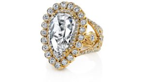 The "Nirvana" ring, featuring a 6.34 ct rose cut diamond, by Erica Courtney.