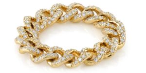 Chain Band with diamonds, by Erica Courtney.