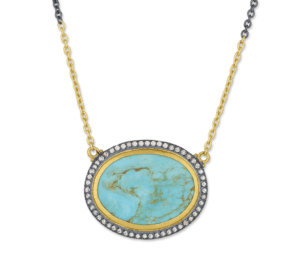 Turquoise necklace from Lika Behar Collection.