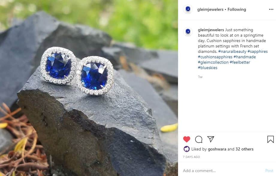 Gleim the Jeweler sapphire earrings