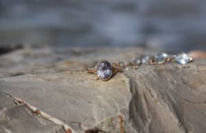 Ring with a large stone alexandrite