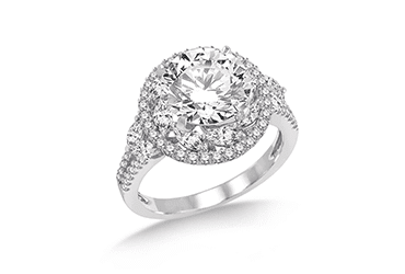 Halo diamond ring