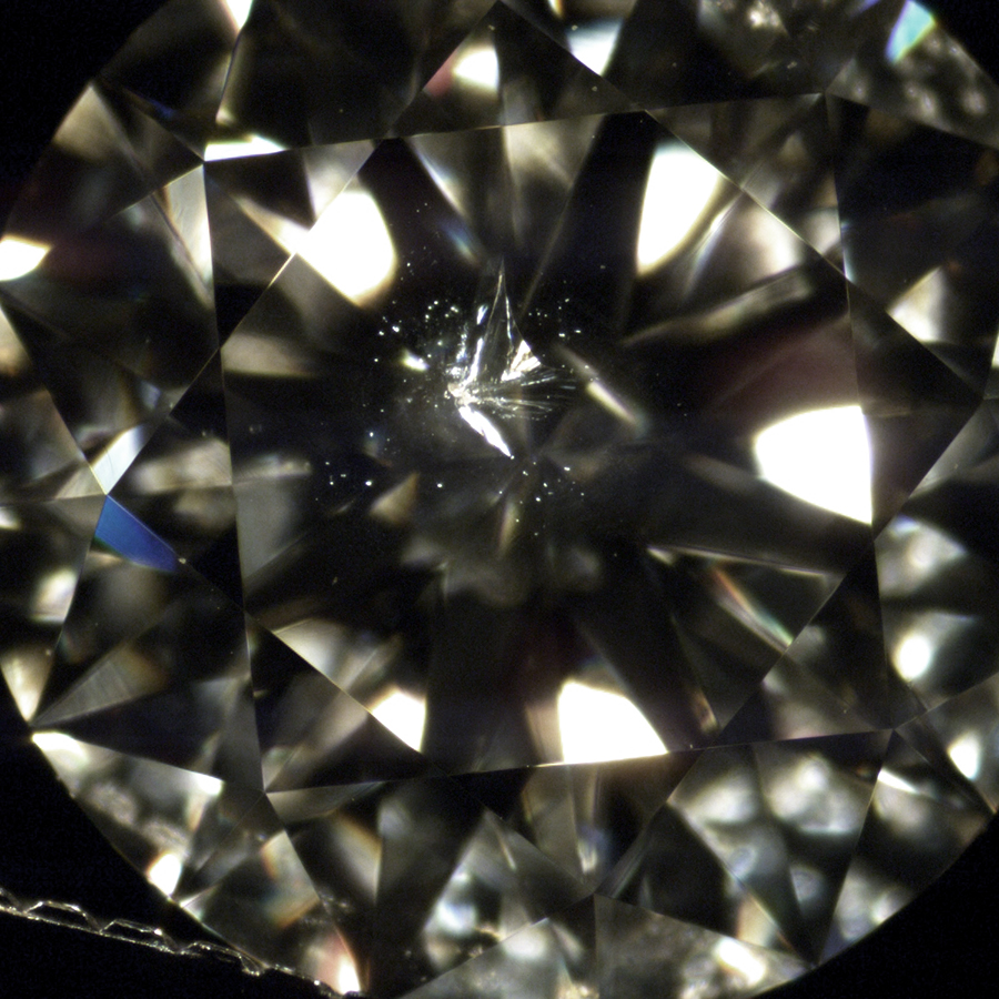 Close up of a diamond