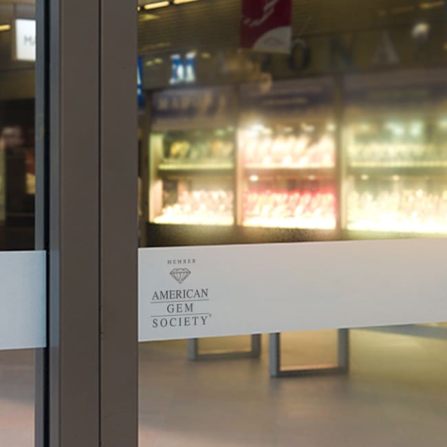 AGS Member logo on storefront