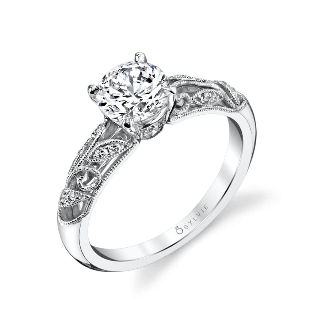 "Roial" one-of-a-kind vintage engagement ring.