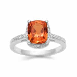 Padparadscha Sapphire Gemstone Fashion Ring