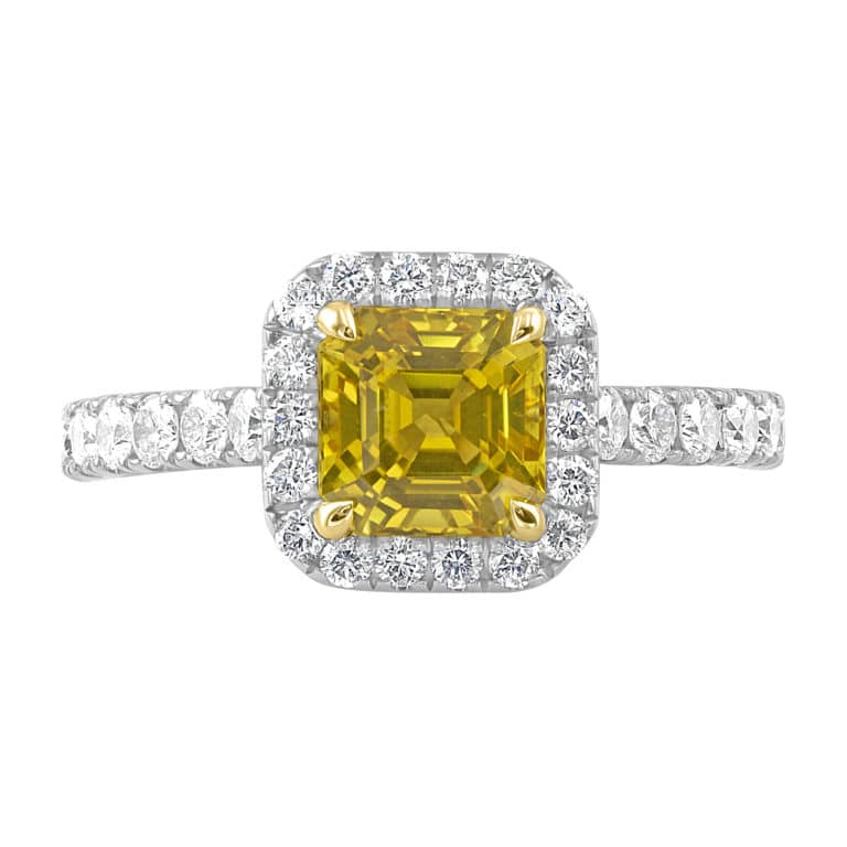 Samuel Sylvio Yellow Sapphire and Diamond Ring