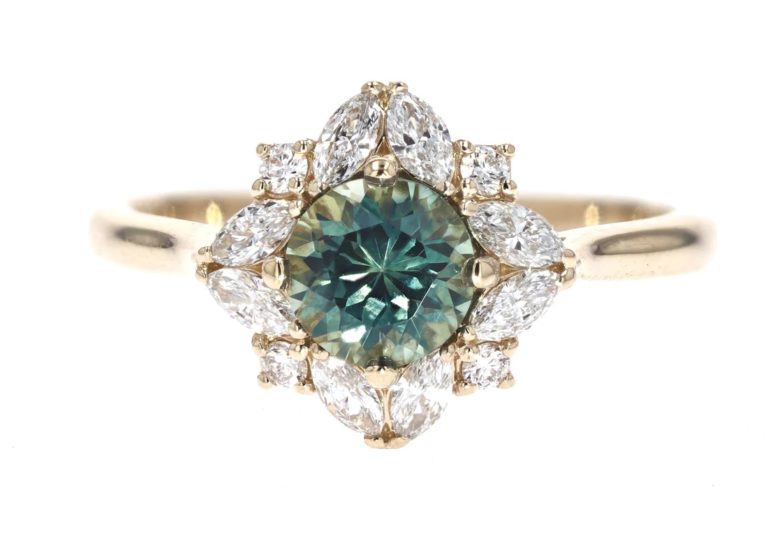 Skeie’s Jewelers Montana Sapphire and Diamond Ring