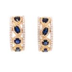 Sapphire earrings from Izi's Multi-Shape Collection.
