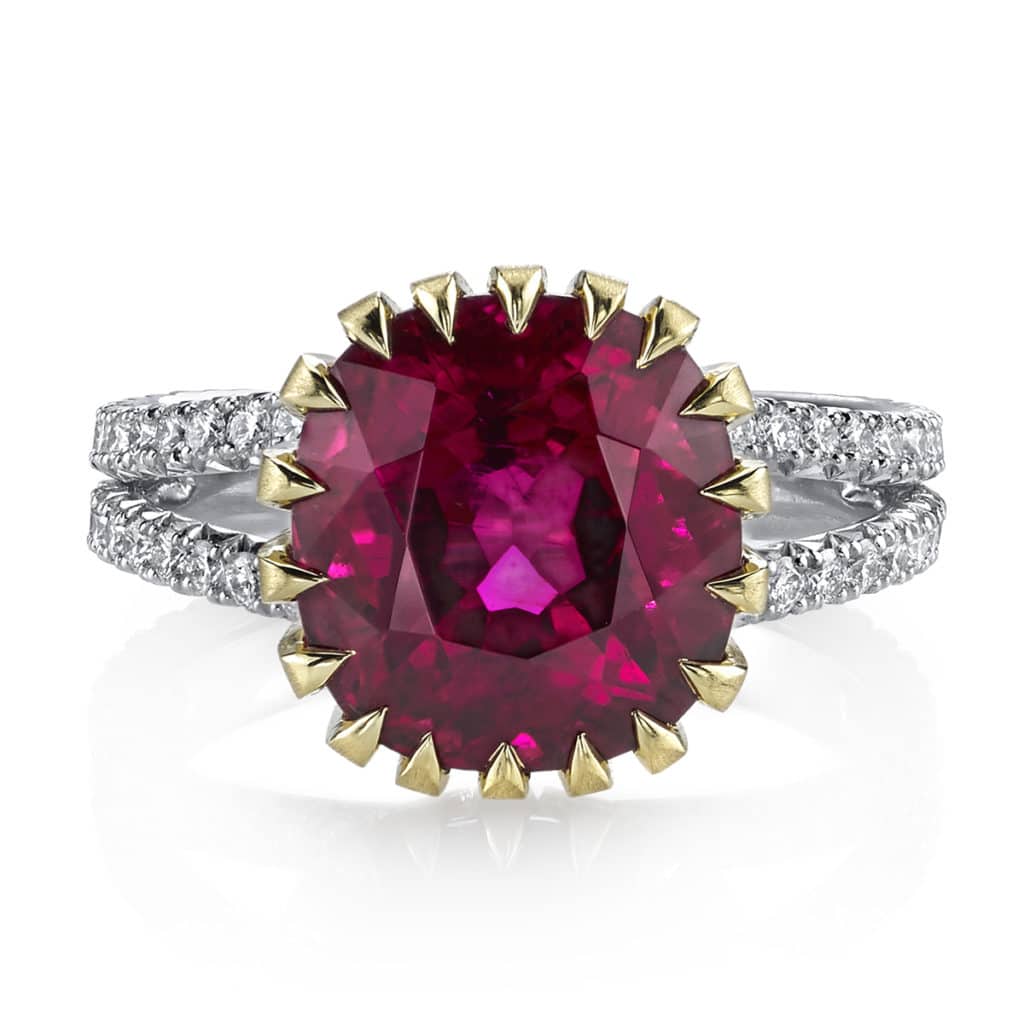 Rubellite Tourmaline and Diamond Ring by Omi Privé