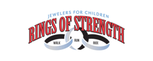 Rings of Strength logo — the Jewelers for Children walk, run, and ride event.