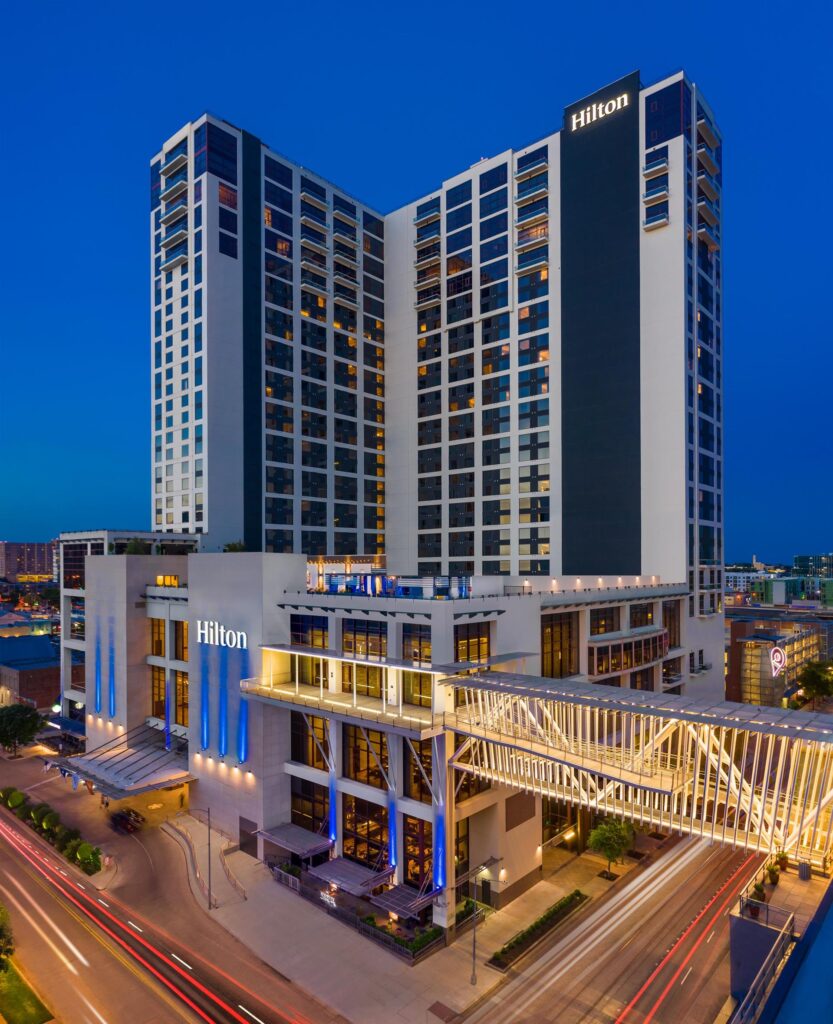 Hilton Austin at night