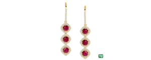 Ruby earrings