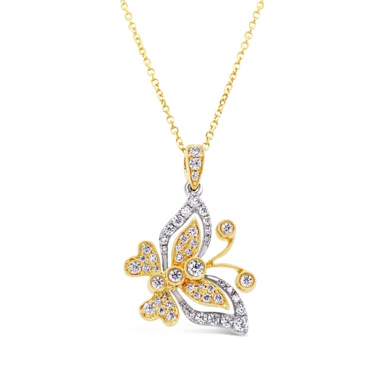 Butterfly necklace by JP Diamonds, Inc.