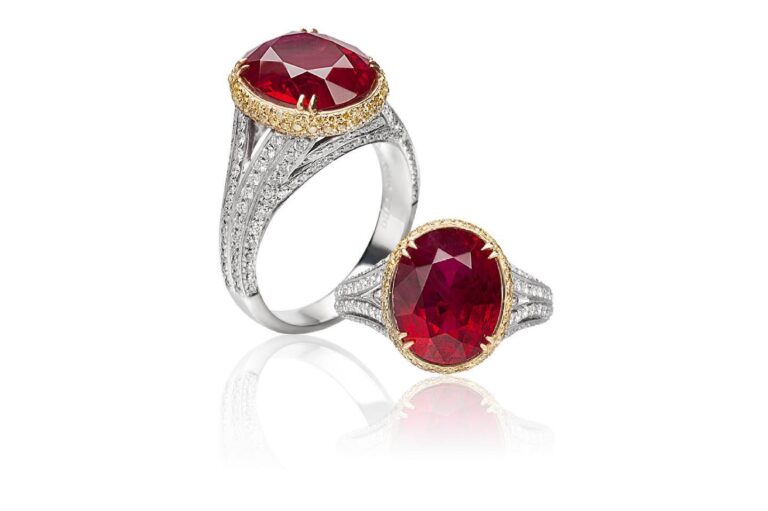 Pigeons Blood Burma Ruby Ring by Jack Abraham