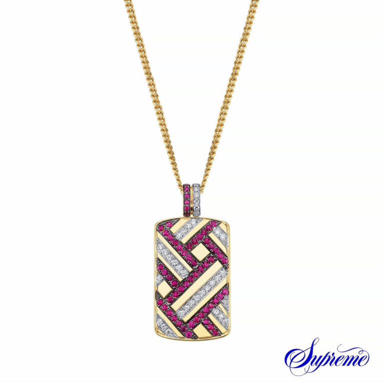 Ruby and Diamond Pendant by Supreme Jewelry