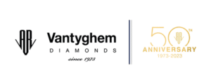 Vantyghem Diamonds 50th anniversary logo