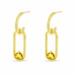 Cirtine November birthstone earrings.