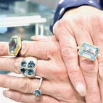 November birthstone blue topaz rings.